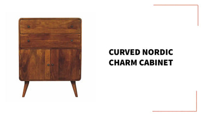 Curved Nordic Charm Cabinet by@Outfy