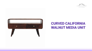 Curved California Walnut Media Unit by@Outfy