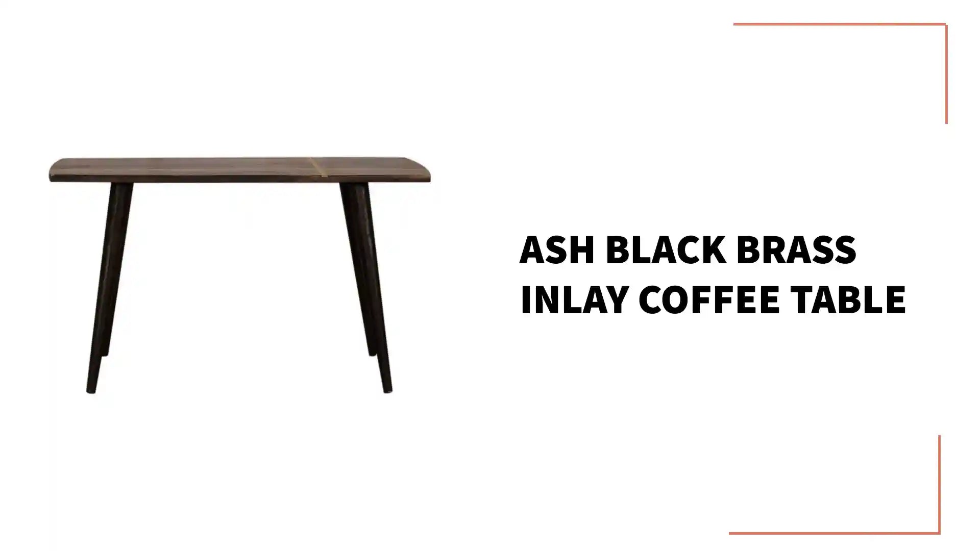 Ash Black Brass Inlay Coffee Table by@Outfy