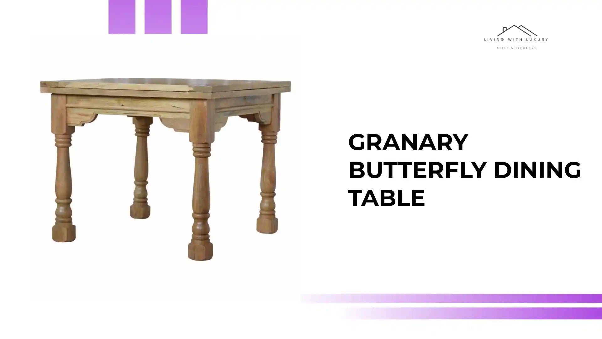 Granary Butterfly Dining Table by@Outfy
