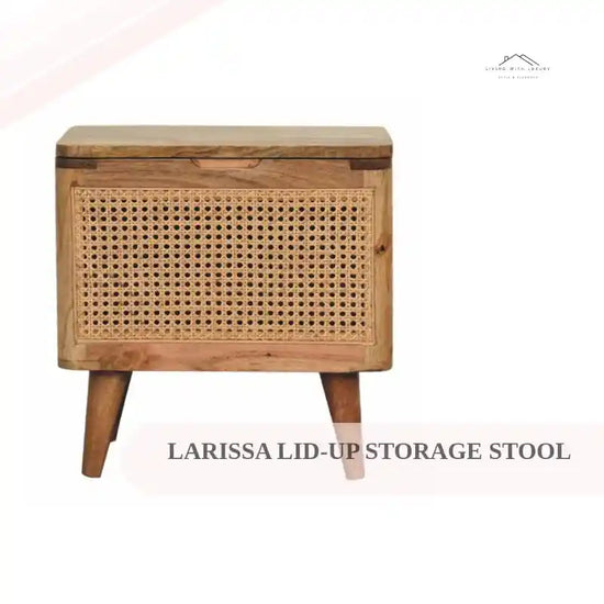 Larissa Lid-up Storage Stool by@Outfy