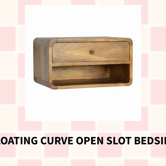 Floating Curve Open Slot Bedside by@Outfy