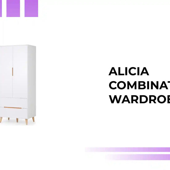 Alicia Combination Wardrobe - White by@Outfy