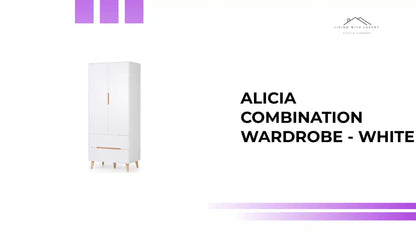 Alicia Combination Wardrobe - White by@Outfy