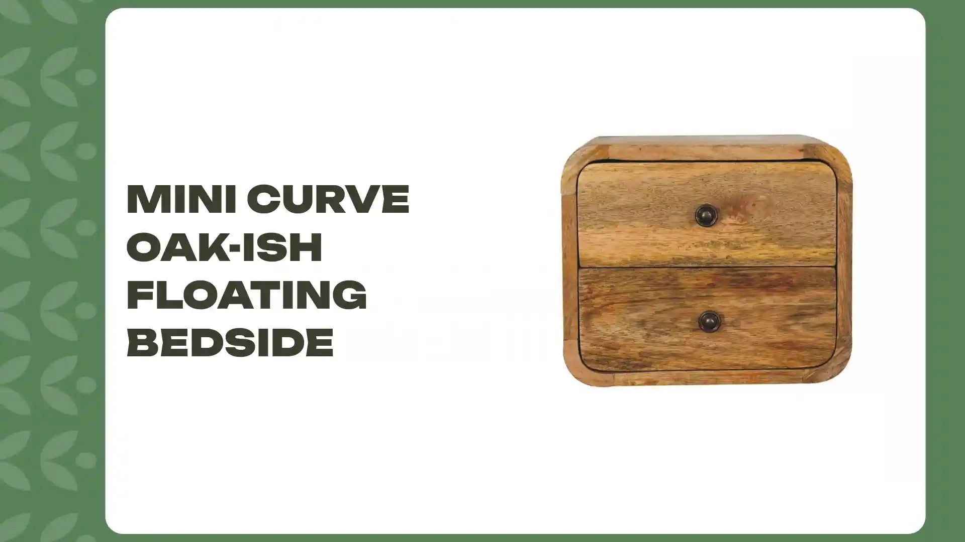 Mini Curve Oak-ish Floating Bedside by@Outfy