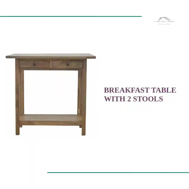 Breakfast Table With 2 Stools by@Outfy
