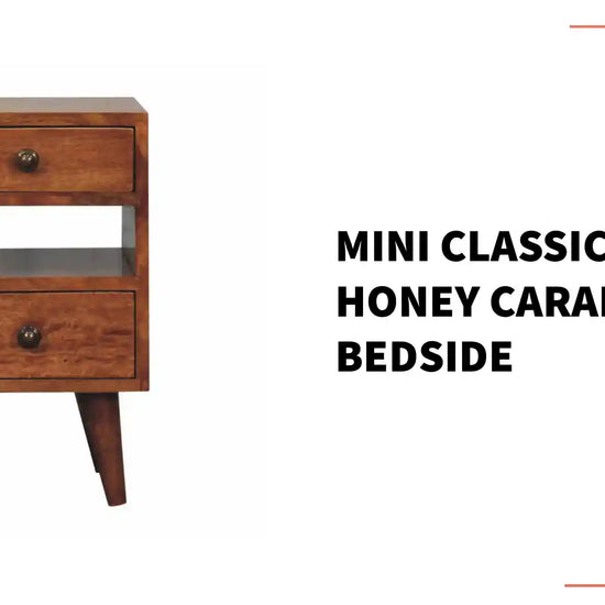 Mini Classic Multi Honey Caramel Bedside by@Outfy