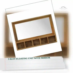 5 Slot Floating Unit with Mirror by@Outfy