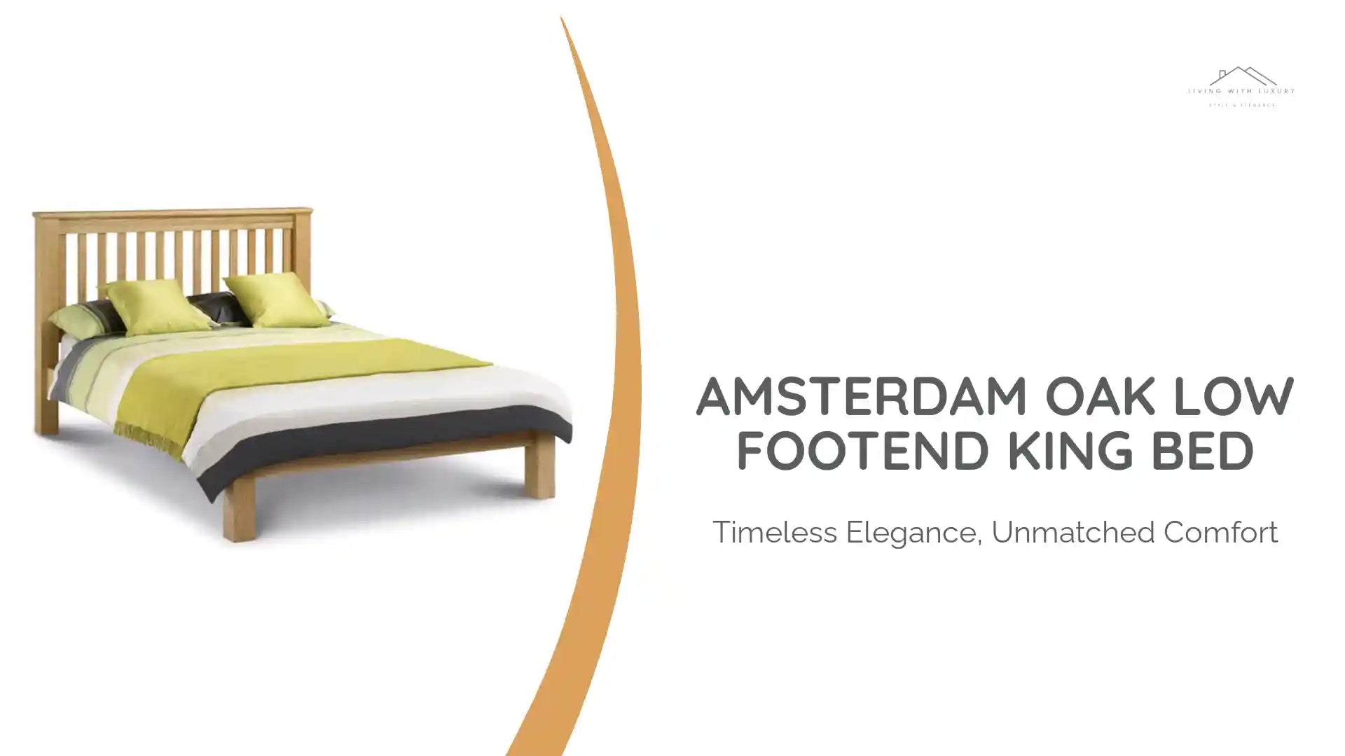 Amsterdam Oak Low Footend King Bed by@Outfy
