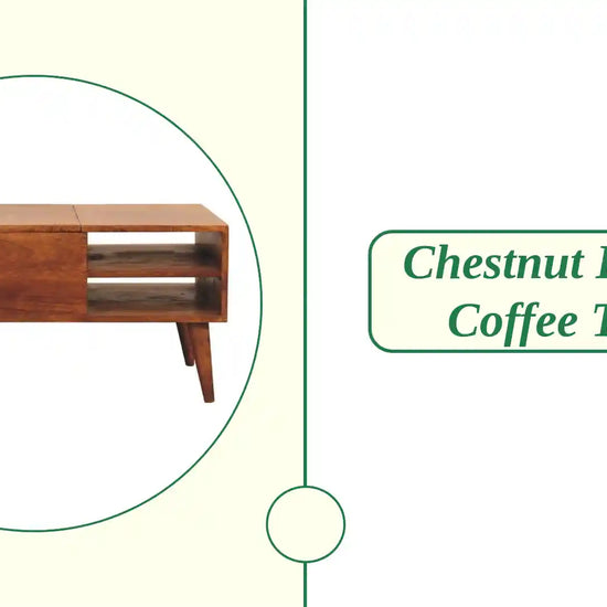 Chestnut Handle Coffee Table by@Outfy