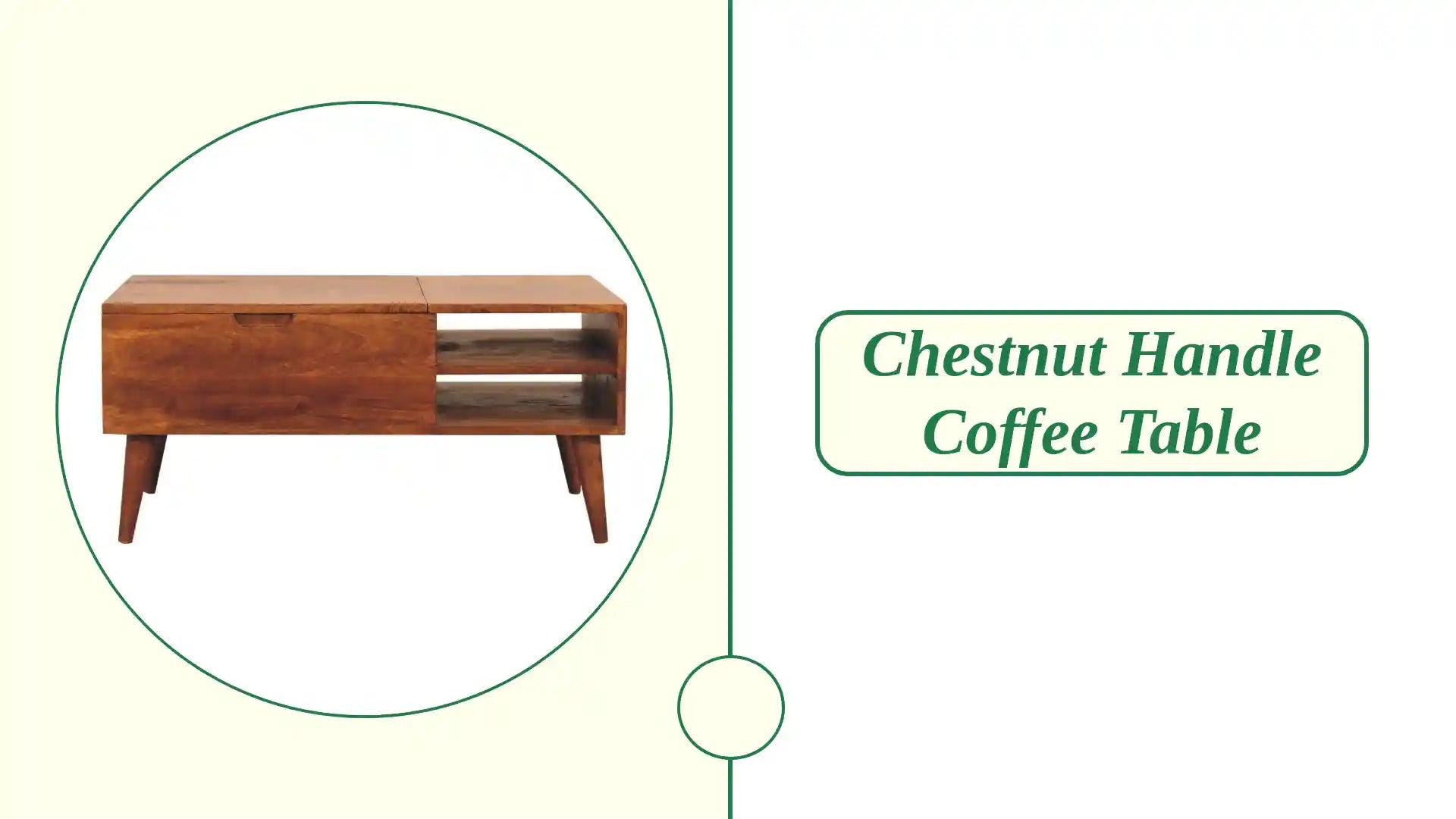 Chestnut Handle Coffee Table by@Outfy