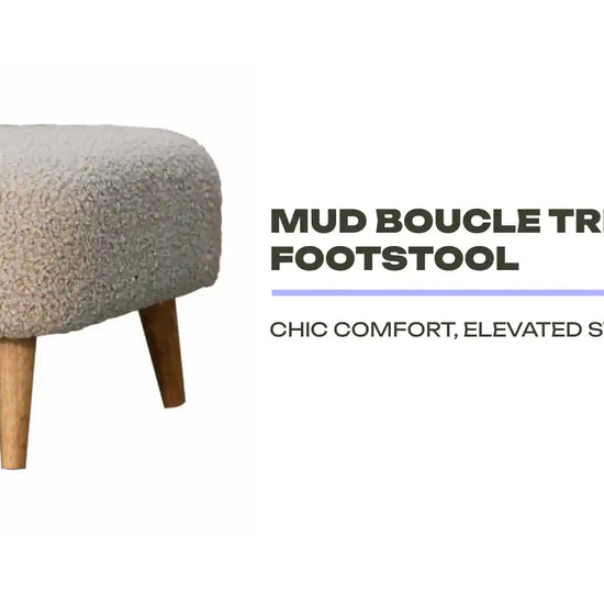Mud Boucle Triangle Footstool by@Outfy
