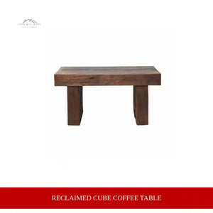 Reclaimed Cube Coffee Table by@Outfy