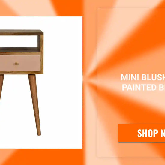 Mini Blush Hand Painted Bedside by@Outfy