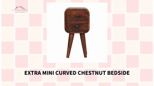 Extra Mini Curved Chestnut Bedside by@Outfy