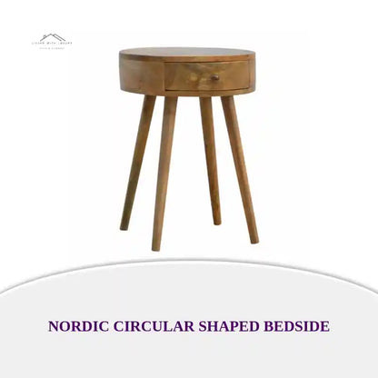 Nordic Circular Shaped Bedside by@Outfy