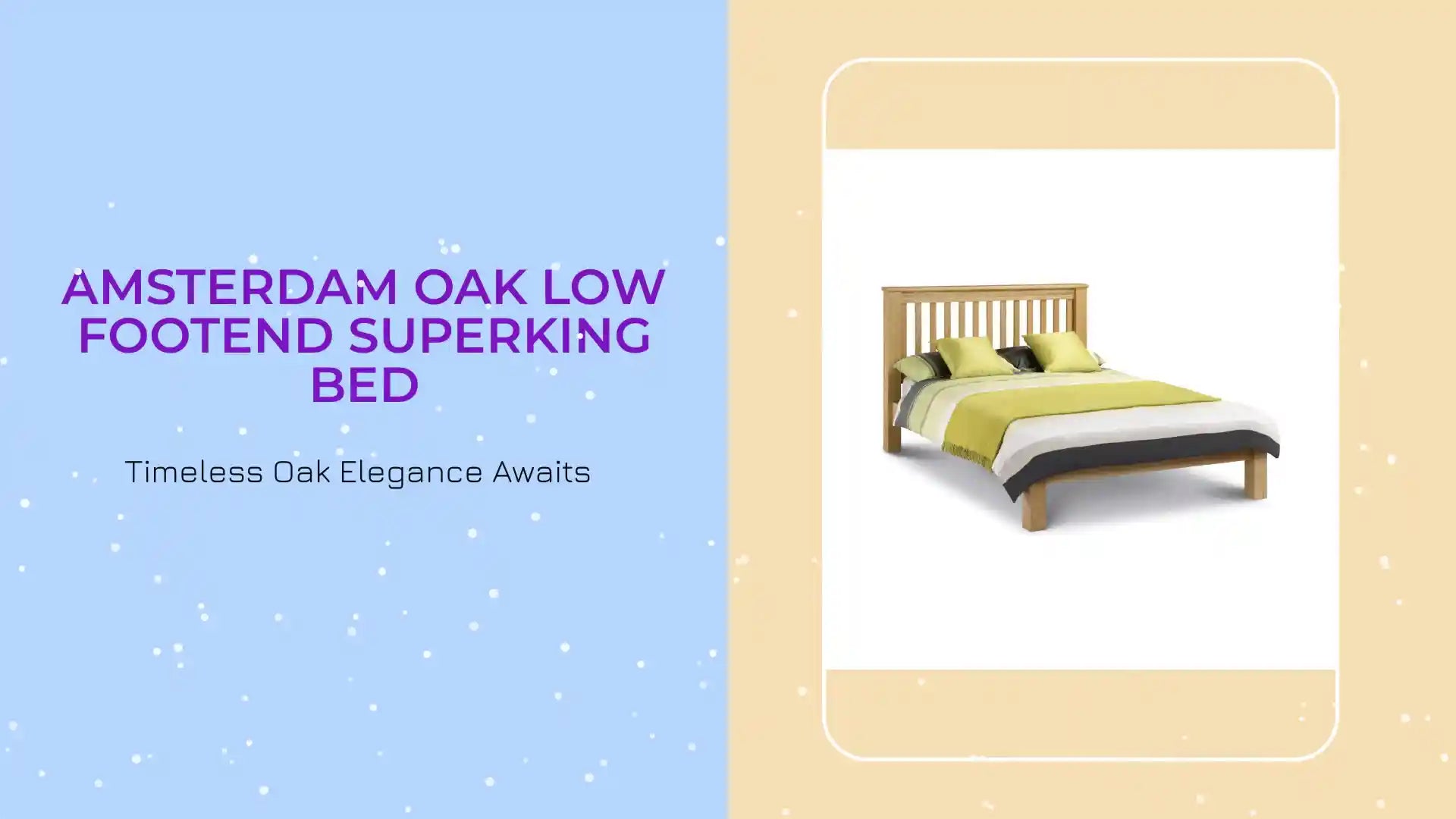 Amsterdam Oak Low Footend Superking Bed by@Outfy