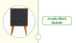 Acadia Black Bedside by@Outfy