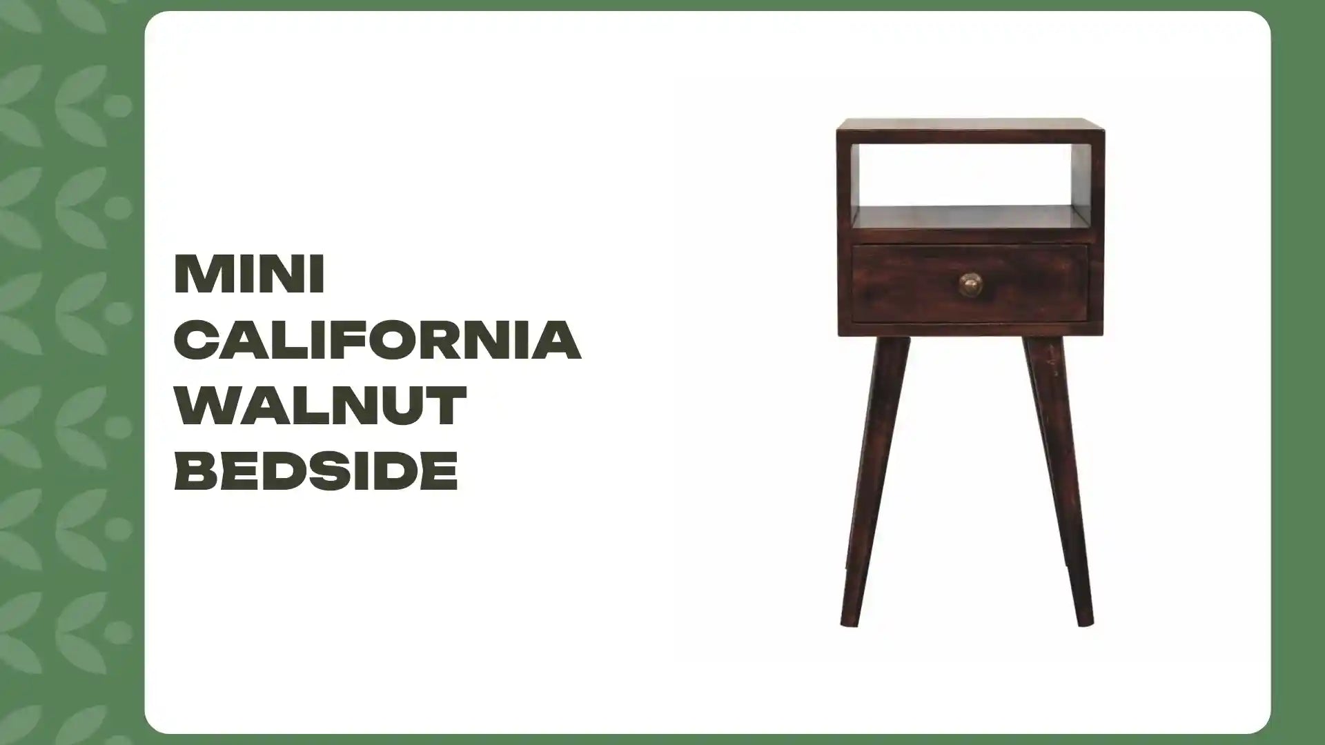 Mini California Walnut Bedside by@Outfy