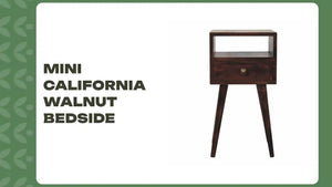 Mini California Walnut Bedside by@Outfy