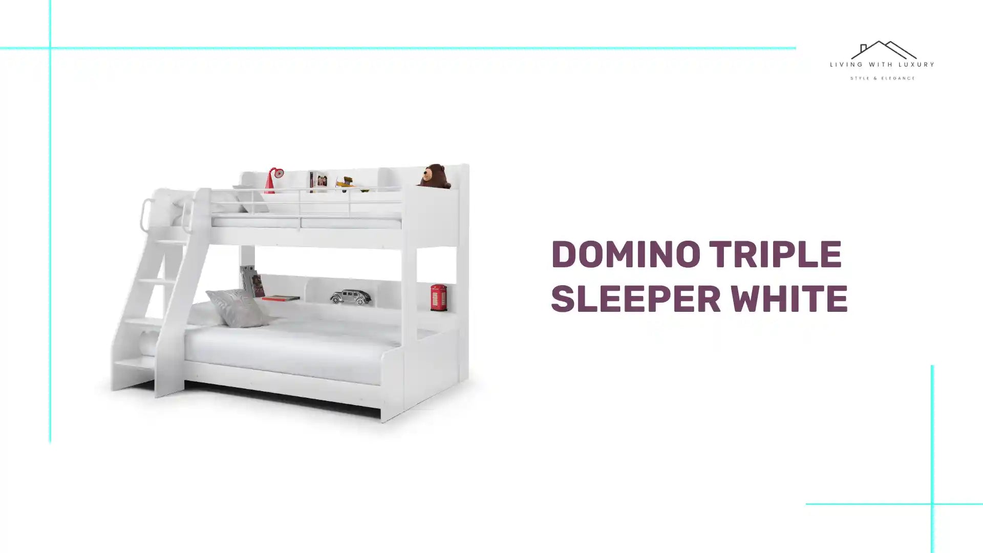 Domino Triple Sleeper White by@Outfy