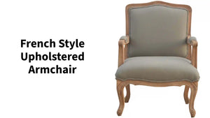 French Style Upholstered Armchair by@Outfy