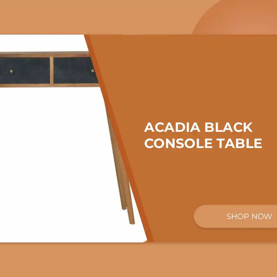 Acadia Black Console Table by@Outfy