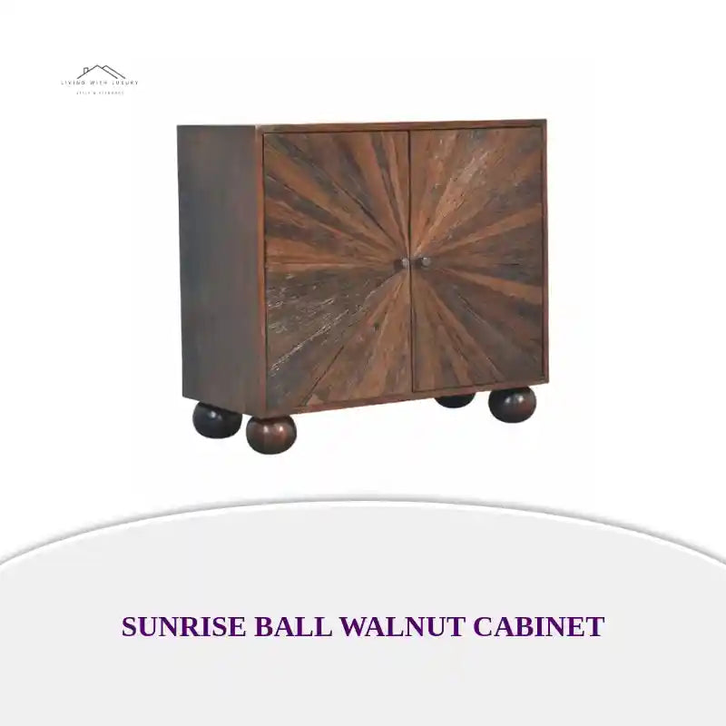 Sunrise Ball Walnut Cabinet by@Outfy