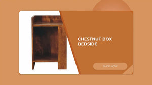 Chestnut Box Bedside by@Outfy