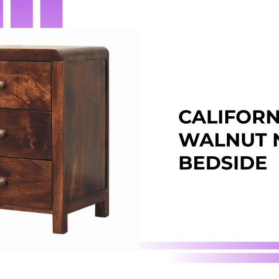 California Walnut Naya Bedside by@Outfy