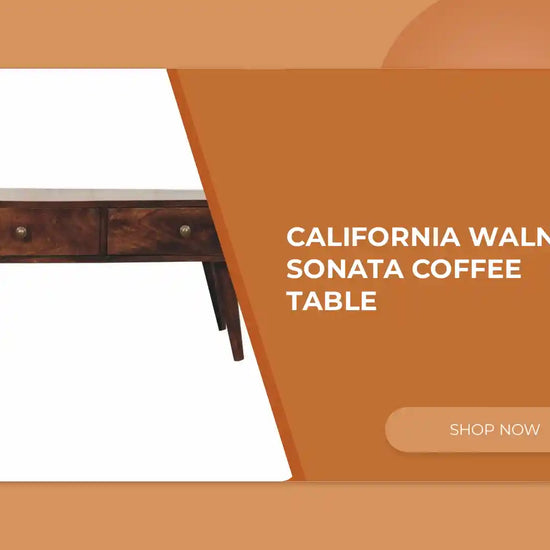 California Walnut Sonata Coffee Table by@Outfy