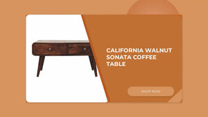 California Walnut Sonata Coffee Table by@Outfy