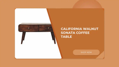 California Walnut Sonata Coffee Table by@Outfy