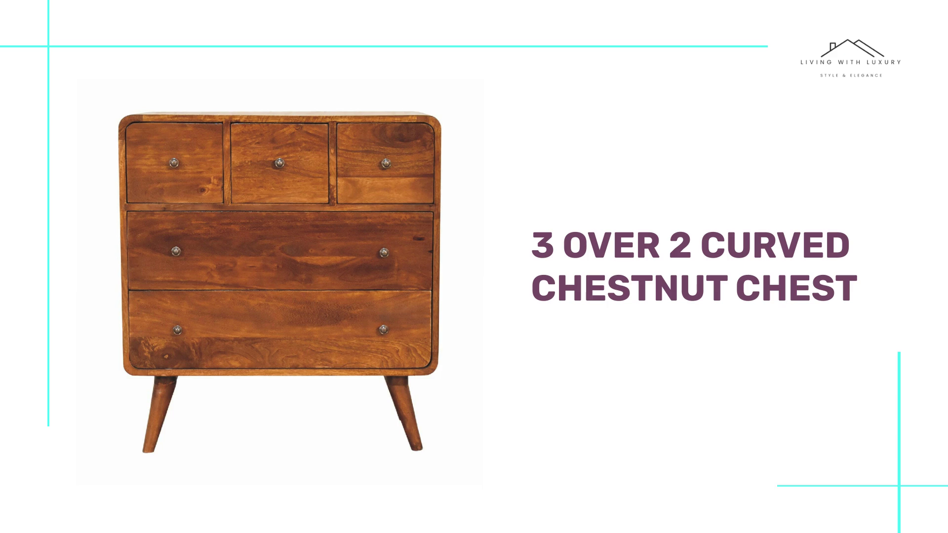 3 over 2 Curved Chestnut Chest by@Outfy