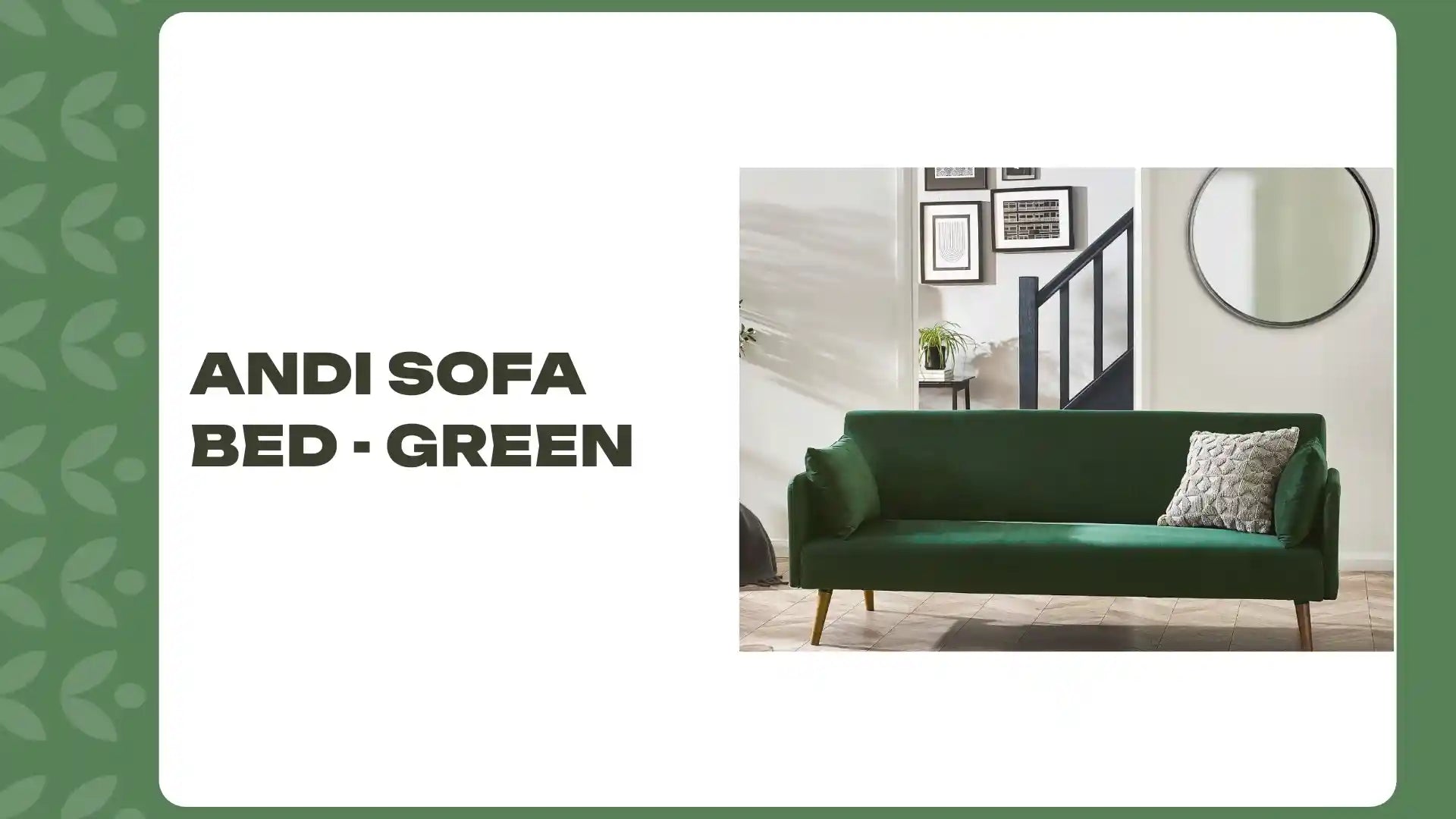 Andi Sofa Bed - Green by@Outfy