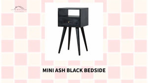 Mini Ash Black Bedside by@Outfy