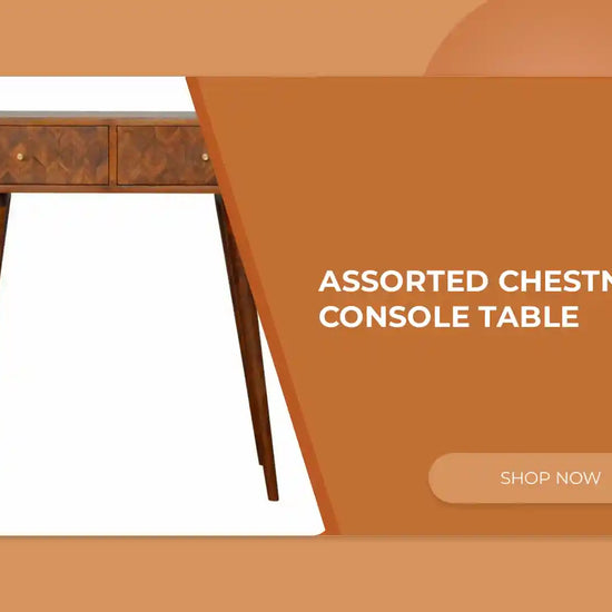 Assorted Chestnut Console Table by@Outfy