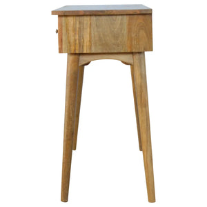 Console Table with Storage - 3 Drawer Nordic Design with Solid Mango Wood