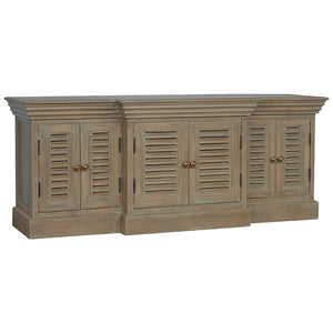 Grey Wash Shutter TV Cabinet - Living with Luxury