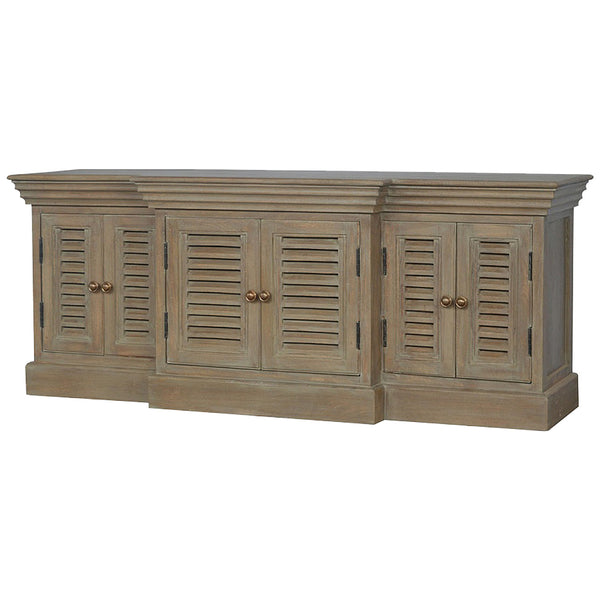 Grey Wash Shutter TV Cabinet - Living with Luxury
