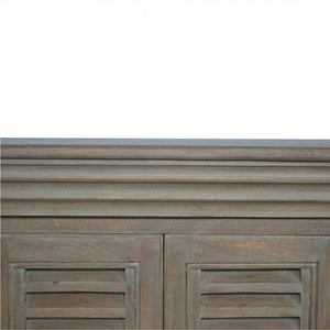 Grey Wash Shutter TV Cabinet - Living with Luxury