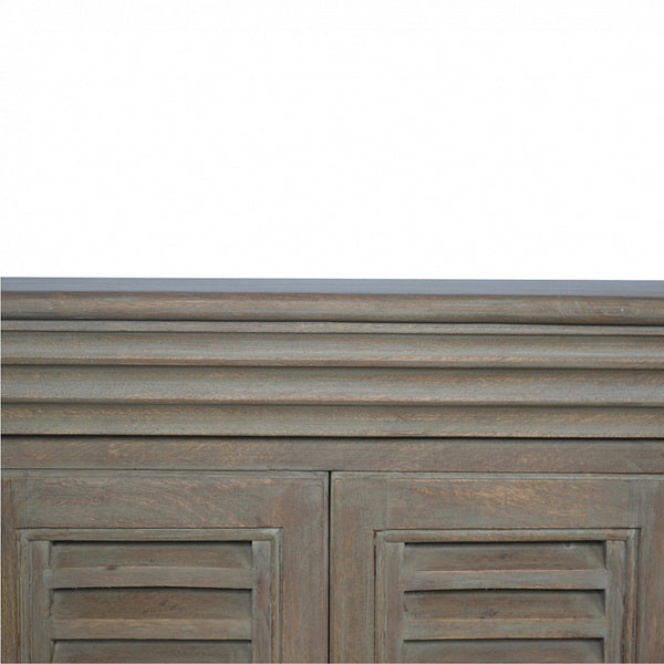 Grey Wash Shutter TV Cabinet - Living with Luxury