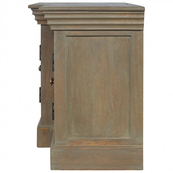 Grey Wash Shutter TV Cabinet - Living with Luxury