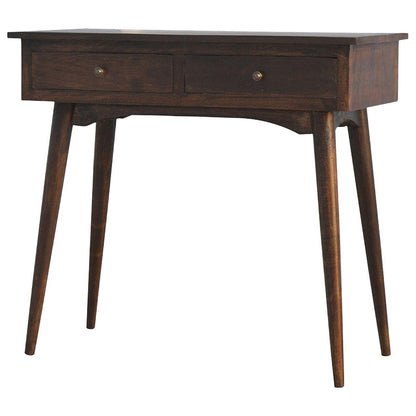 2 Drawer Walnut Hallway Console Living with Luxury