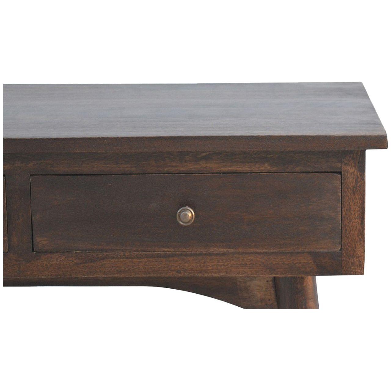 2 Drawer Walnut Hallway Console Living with Luxury