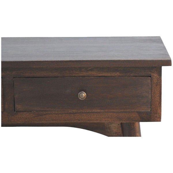 2 Drawer Walnut Hallway Console