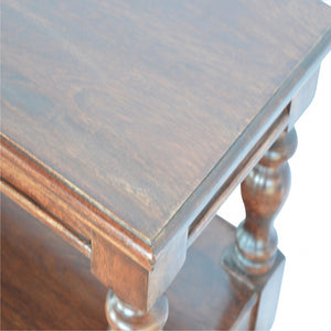 Solid Wood Turned Leg Console Table - Living with Luxury