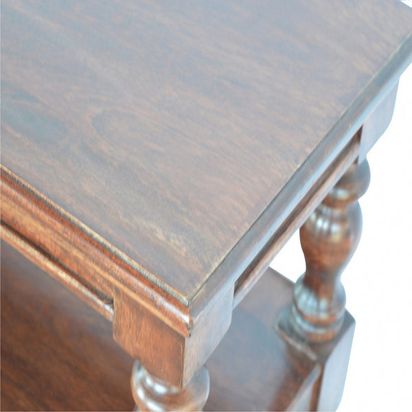 Solid Wood Turned Leg Console Table - Living with Luxury