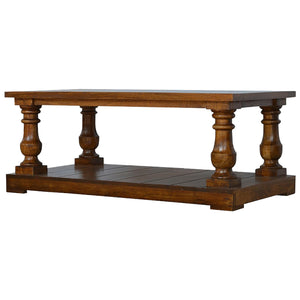 Square Turned Country Coffee Table - Living with Luxury