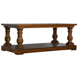 Square Turned Country Coffee Table - Living with Luxury